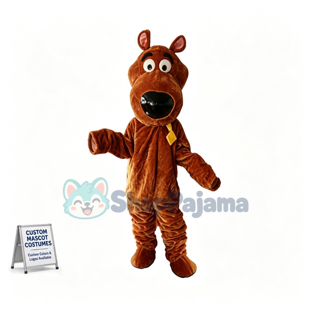Big-nosed Dog Biting Food Mascot Costume