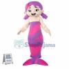 Little Mermaid Princess With Purple Hair Mascot Costume