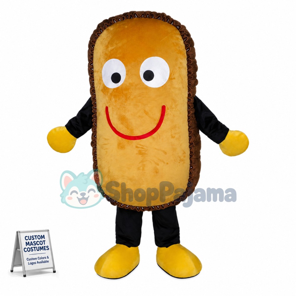 Chocolate Sandwich Bread Mascot Costume