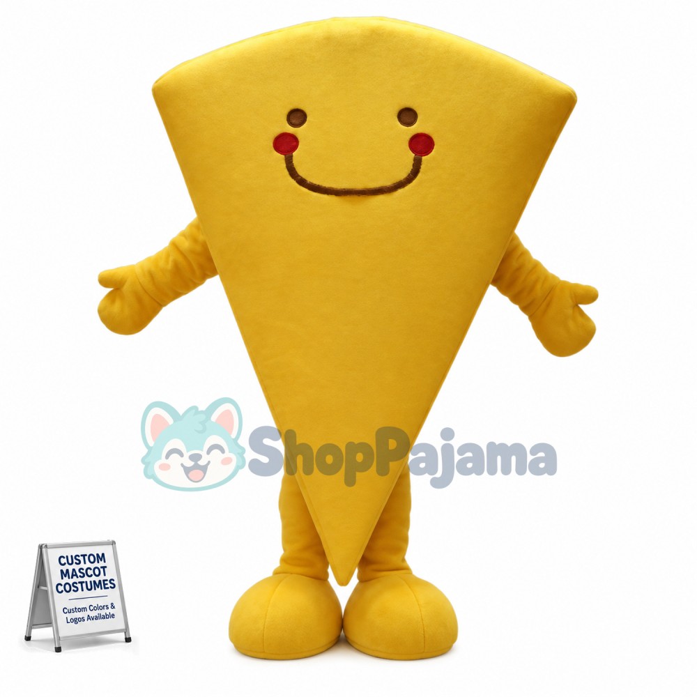 Piece of Cheesecake Cartoon Mascot Costume