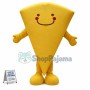 Piece of Cheesecake Cartoon Mascot Costume