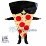 Cheese Pizza With Sunglasses Mascot Costume