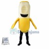 Adult Cartoon Banana With a Bite Mascot Costume