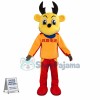 Yellow Reindeer of Battery Company Mascot Costume