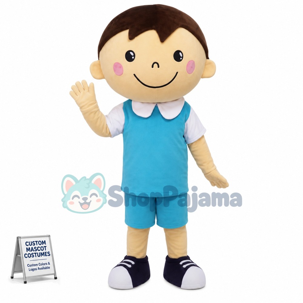 Kindergarten Children In Blouses Mascot Costume