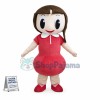 Big Eyed Girl In The Blouse Dress Mascot Costume