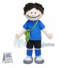 Positive Boy Student Mascot Costume
