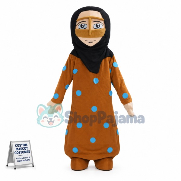 Arab Woman Wrapped All Over Mascot Costume
