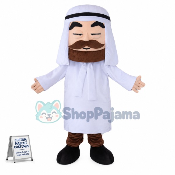 Wealthy Arab Boss Mascot Costume