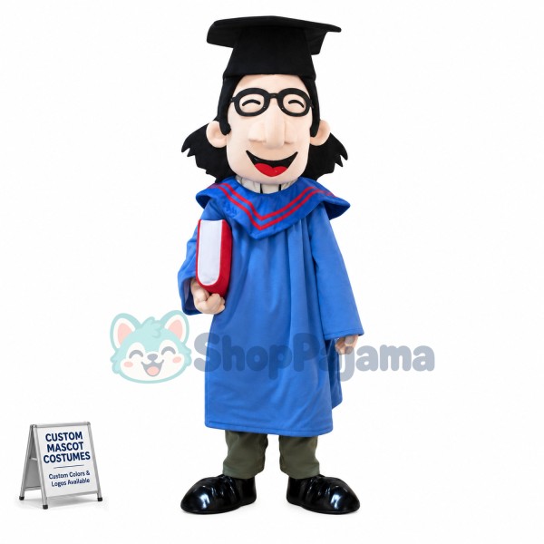 Graduate Doctoral Student Holding Dictionary Mascot Costume