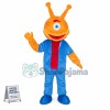 Orange Alien Monocular Mascot Costume