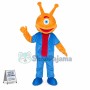 Orange Alien Monocular Mascot Costume