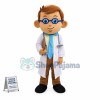 The Surgeon With Blue Glasses Mascot Costume
