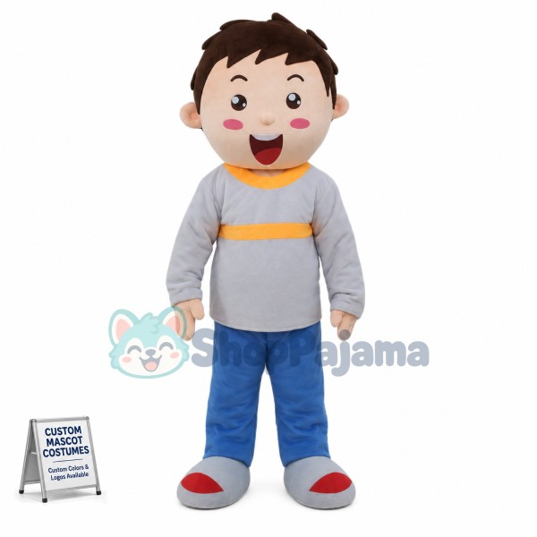 The Playful Little Boy Mascot Costume
