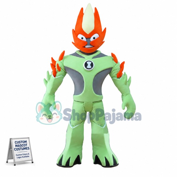 Burning Plant Swampfire Mascot Costume