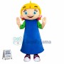 Beautiful Girl Wearing Cute Headgear Mascot Costume