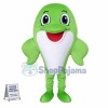 Green Baby Dolphin Cartoon Mascot Costume