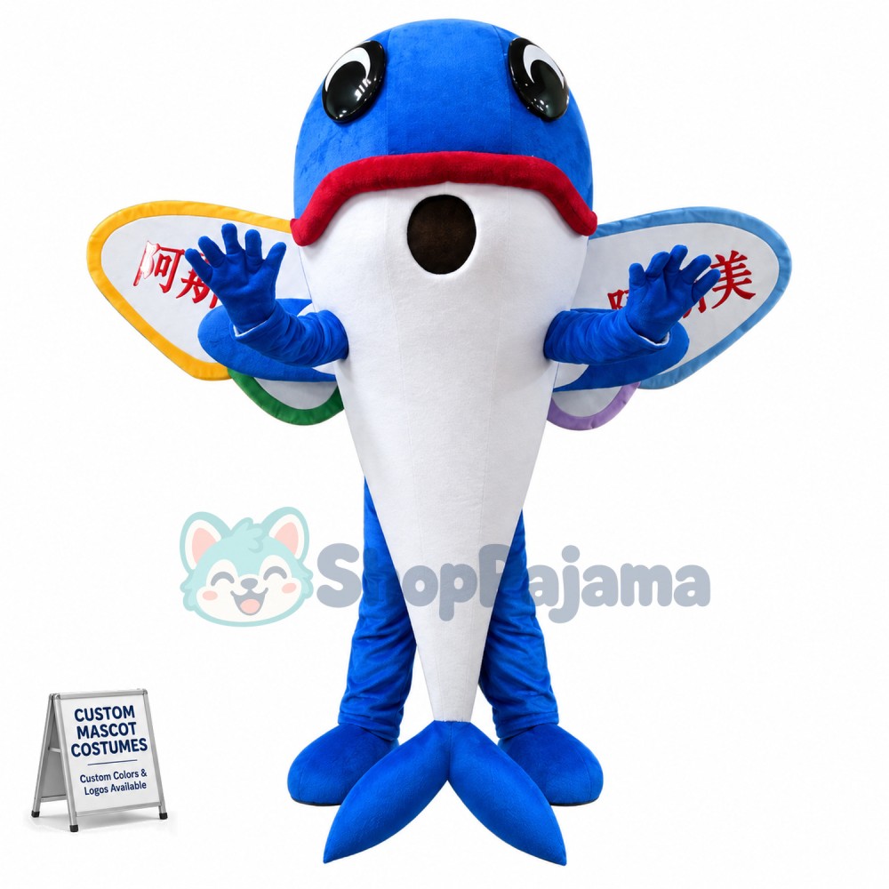 Customized Mild Whale Mascot Costume
