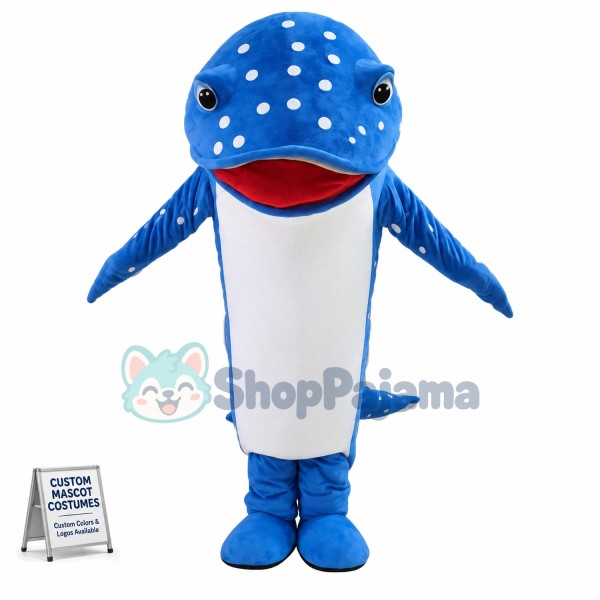 White Spotted Ugly Catfish Mascot Costume