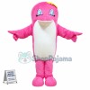 Bright Pink Dolphin Sister Mascot Costume
