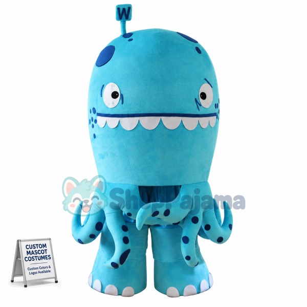 Big Octopus With Flexible Tentacles Mascot Costume