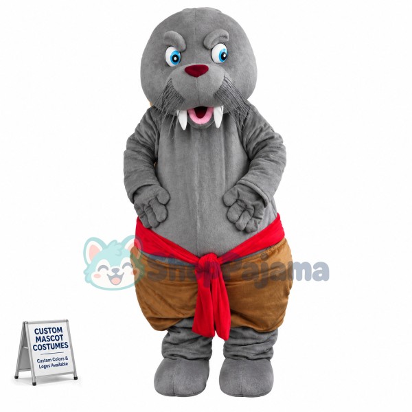 Surprised Seal In The Fat Shorts Mascot Costume