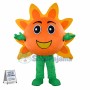 Cartoon Orange Sun Flower Mascot Costume