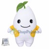 Chubby White Radish Mascot Costume