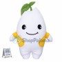 Chubby White Radish Mascot Costume