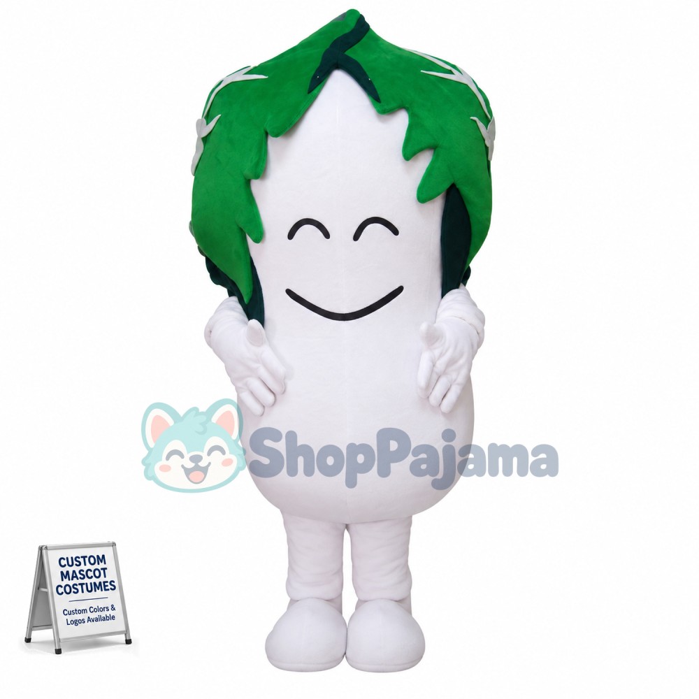 Verdant Chinese Cabbage Mascot Costume