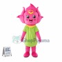 Blooming Pink Rose Flower Mascot Costume
