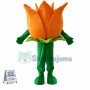 Bright Orange Tulip Mascot Costume