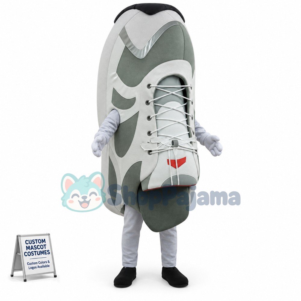 Thick-soled Off-white Sneakers Mascot Costume