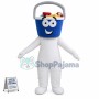 Plastic Basket With Cleaning Tools Mascot Costume