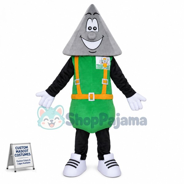 Triangle Brick of Real Estate Company Mascot Costume