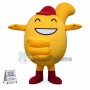 Thumb Up Finger Suit Cartoon Mascot Costume