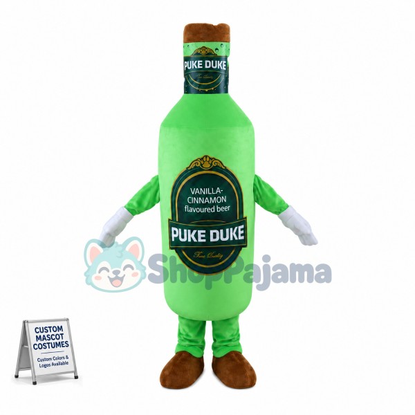 Bottle of Sparkling Lemonade Mascot Costume
