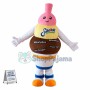 Three-color Ice Cream of Fresh Milk Mascot Costume