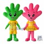 Handmade Colorful Glove Mascot Costume