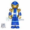 Adult Blue Iron Man Robot Mascot Costume