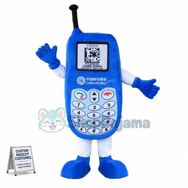Wired Mobile Phone Mascot Costume