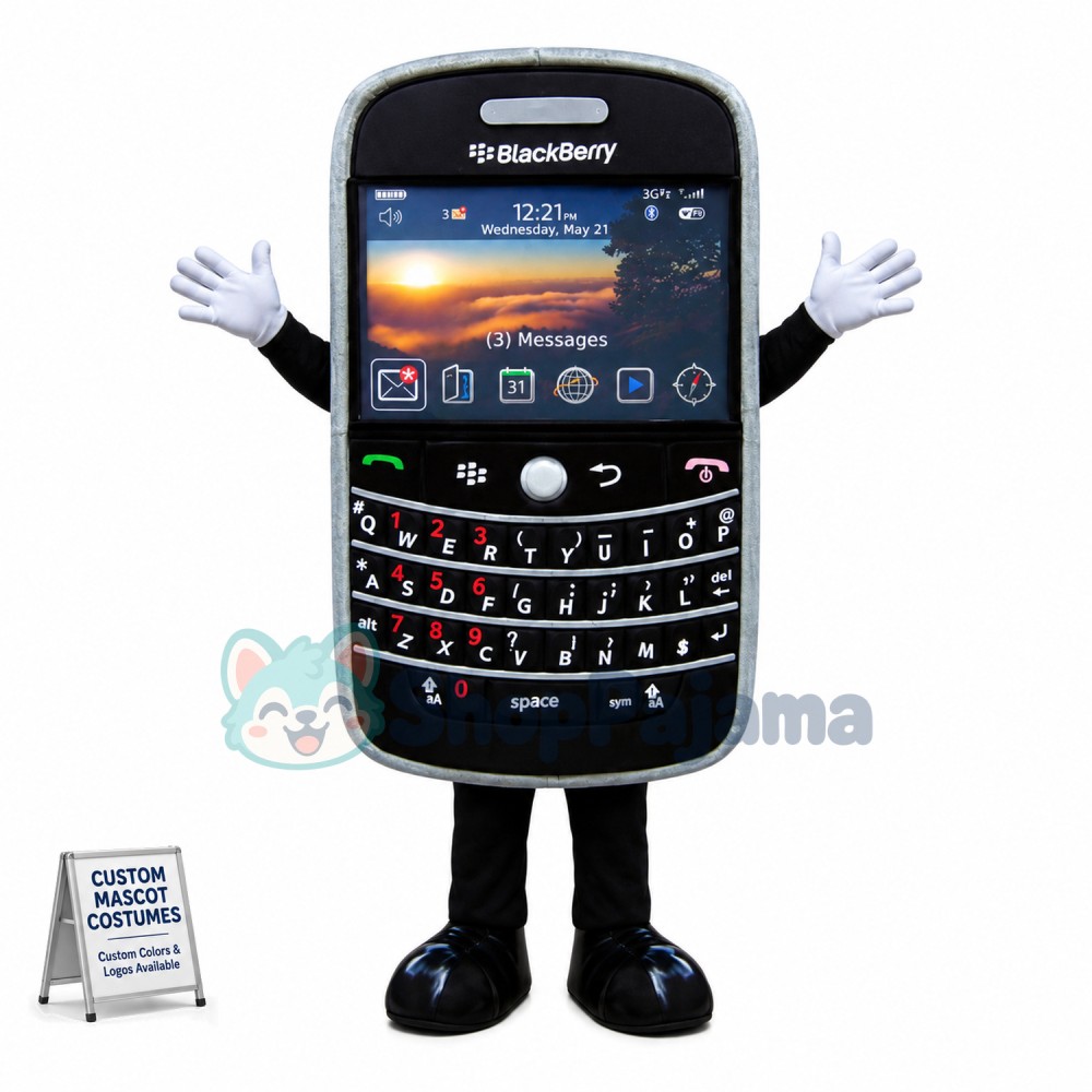 Widescreen Android Phone Mascot Costume