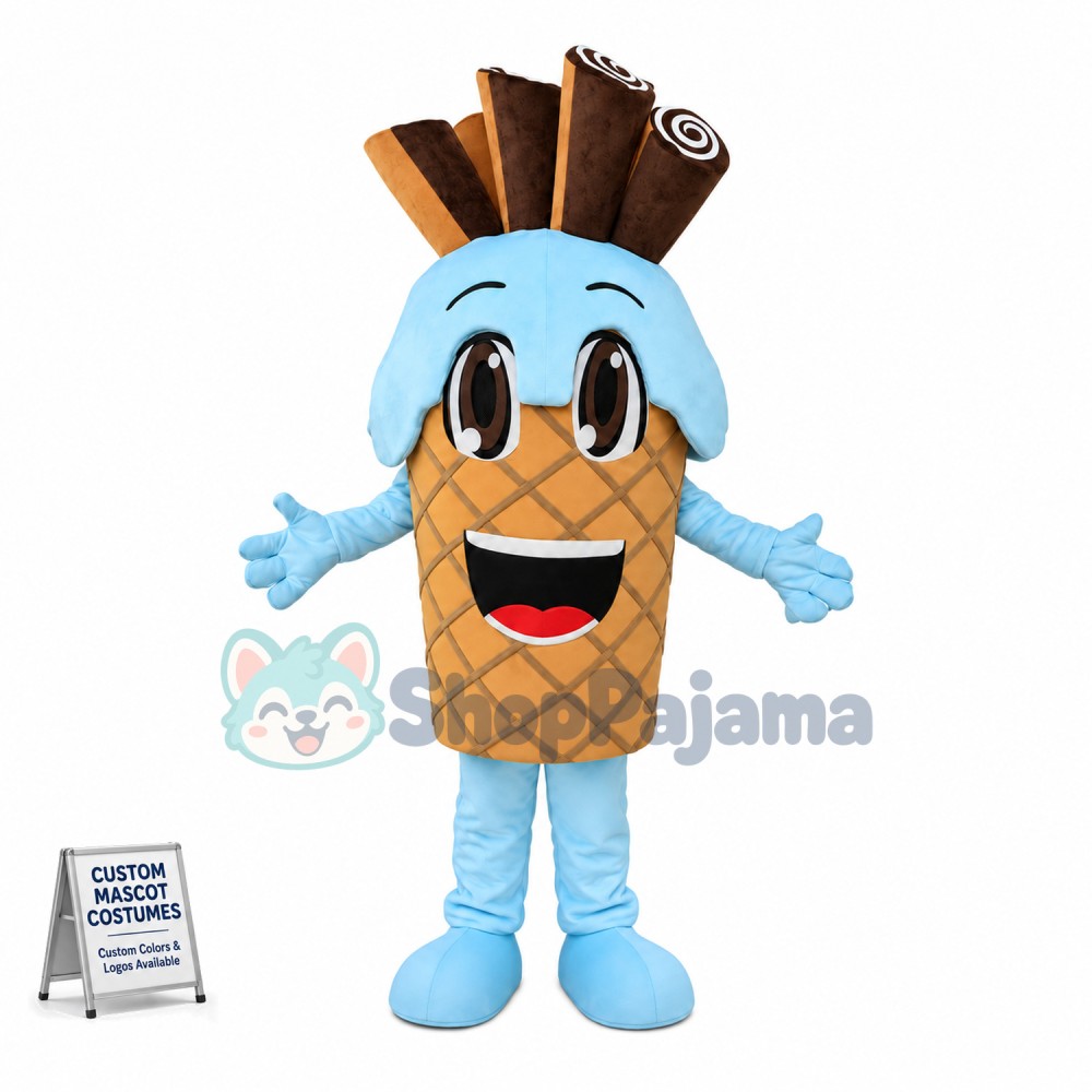 Sweet Cone With Chocolate Bar Mascot Costume