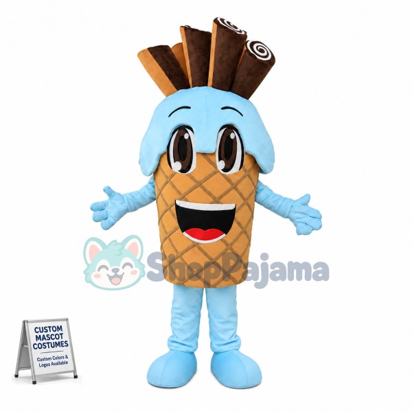 Sweet Cone With Chocolate Bar Mascot Costume
