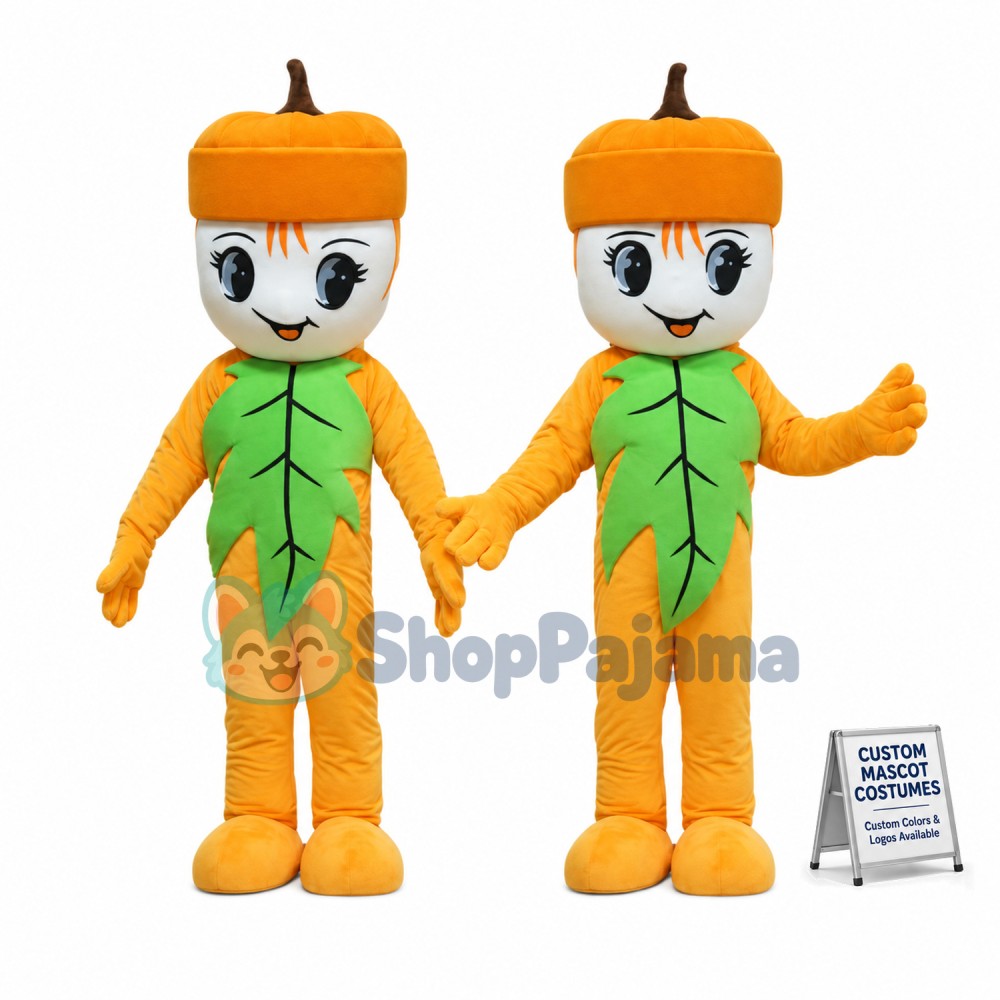 Autumn Leaf Fruit Doll Mascot Costume