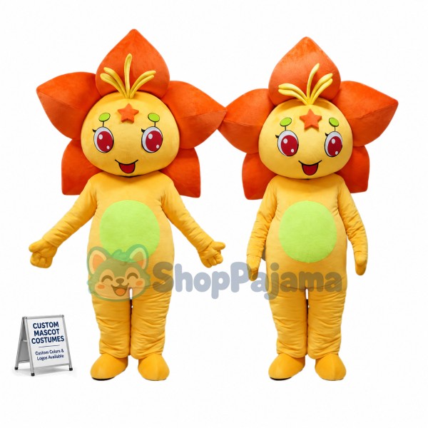 Blooming Brilliant Star Flower Mascot Costume