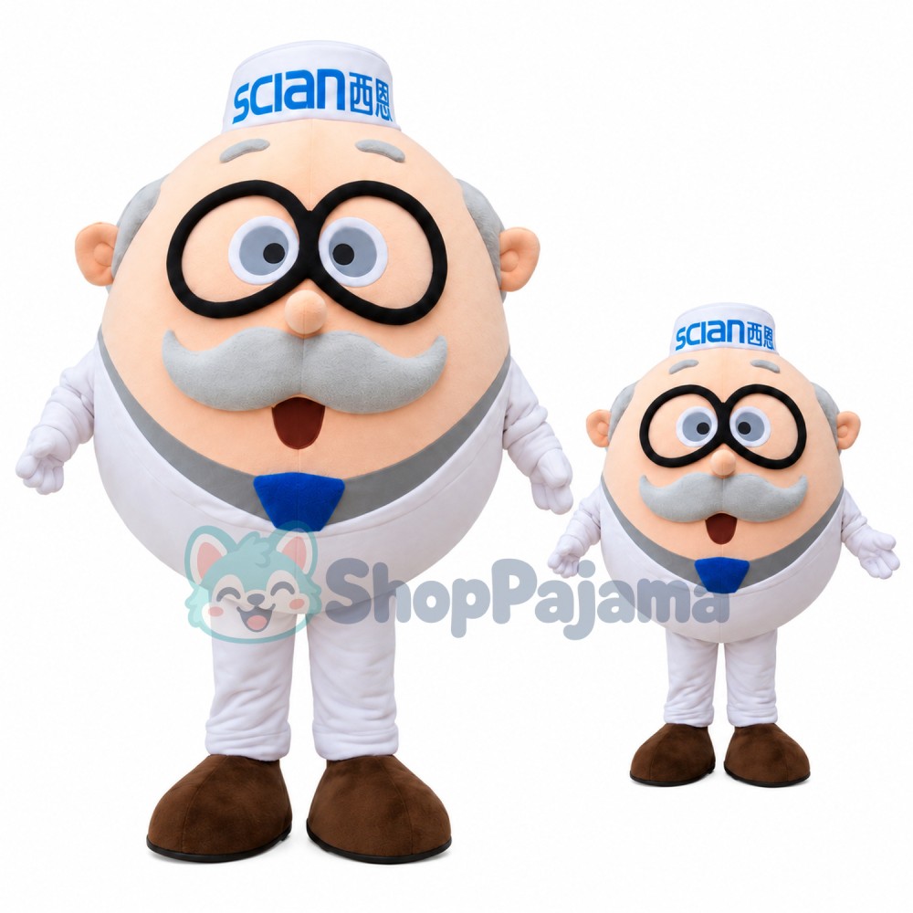 Elder Doctor of Medical Instrument Mascot Costume