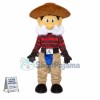 Hard-working White-beard Farmer Mascot Costume