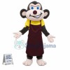 Working Monkey Wearing Apron Mascot Costume