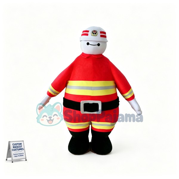 Baymax In The Fire Suit Mascot Costume
